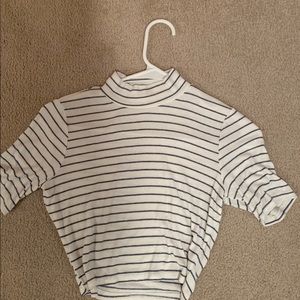 Cropped Striped Tee